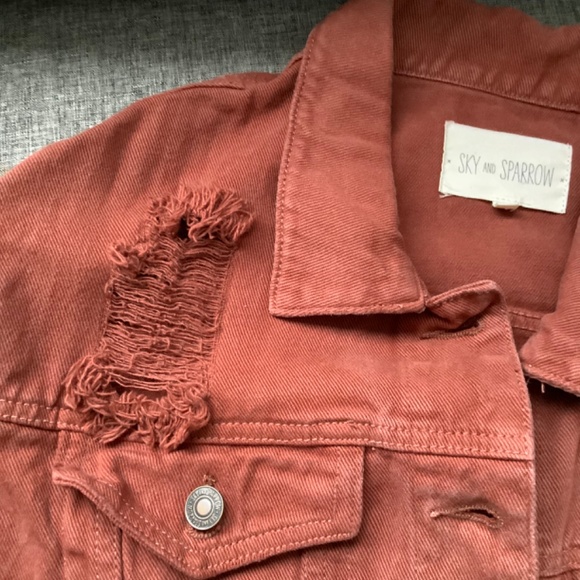 Sky & Sparrow Rust Button Up Jacket Size L - Picture 2 of 7